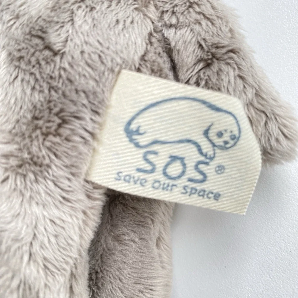 SOS Save Our Space Gray Elephant Plush 8